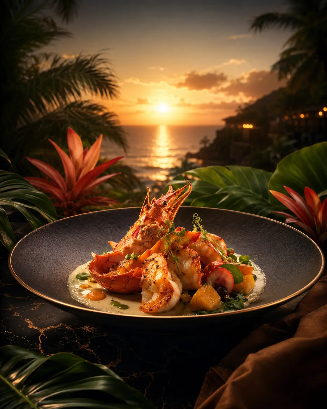 Campaña visual de gastronomía caribeña